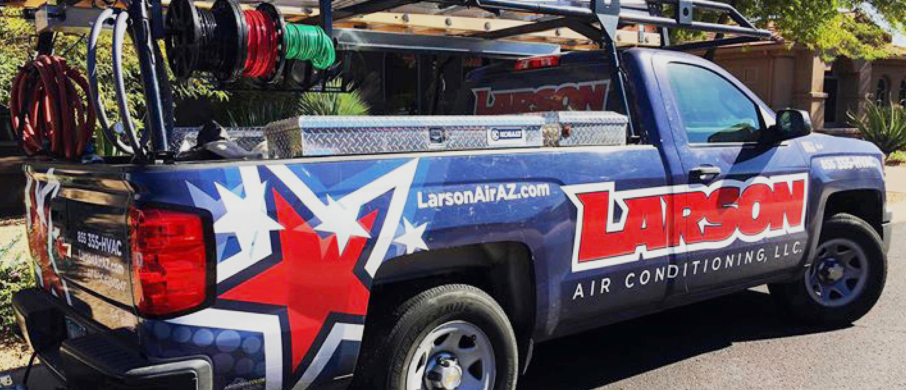 Larson Air Conditioning truck with equipment 